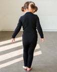 Modal Ribbed knit Black Long Sleeve PJ's