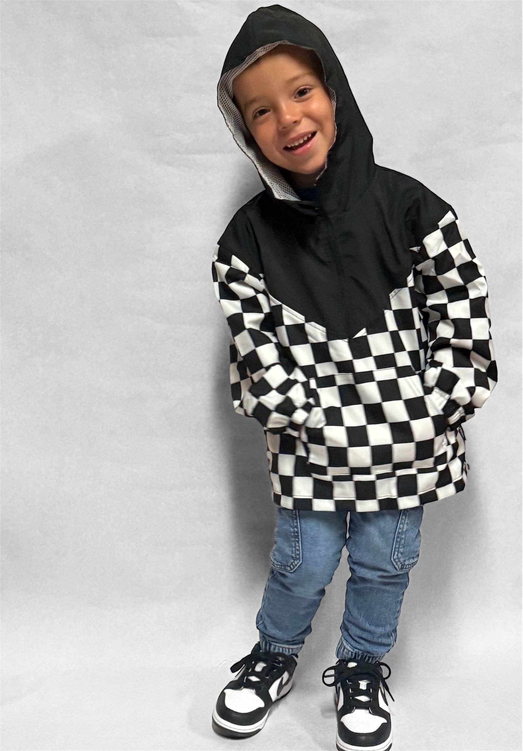 CHECKERED • HALF-ZIP • WINDBREAKER