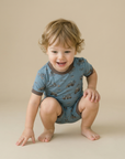Busy Truck Bamboo Boys Girls Infants Short Sleeve PJs-C