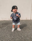 Toddler Camo Tee in Charcoal