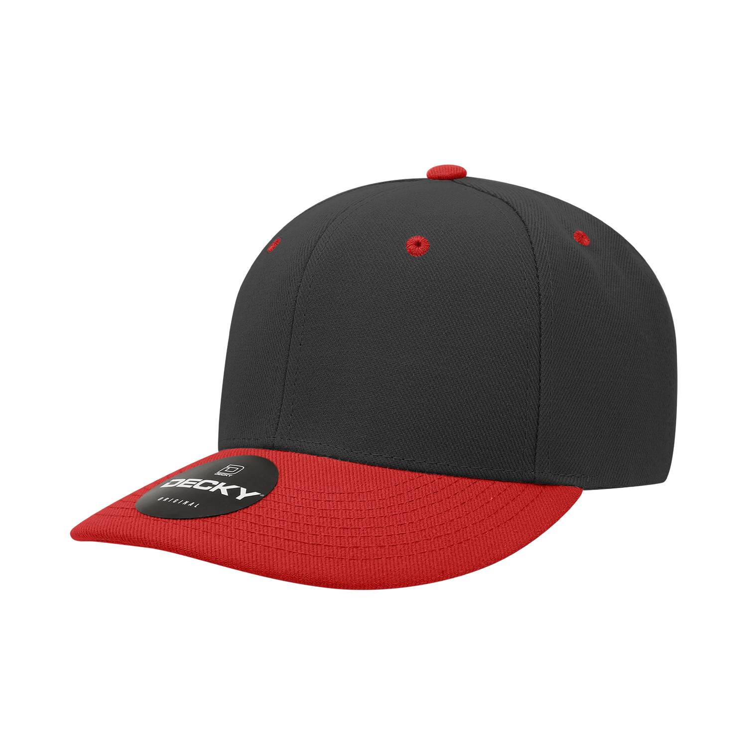 Decky 207 - Deluxe, Mid Pro Baseball Caps - 207: Black/Grey