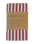Red Stripe Bamboo Swaddle