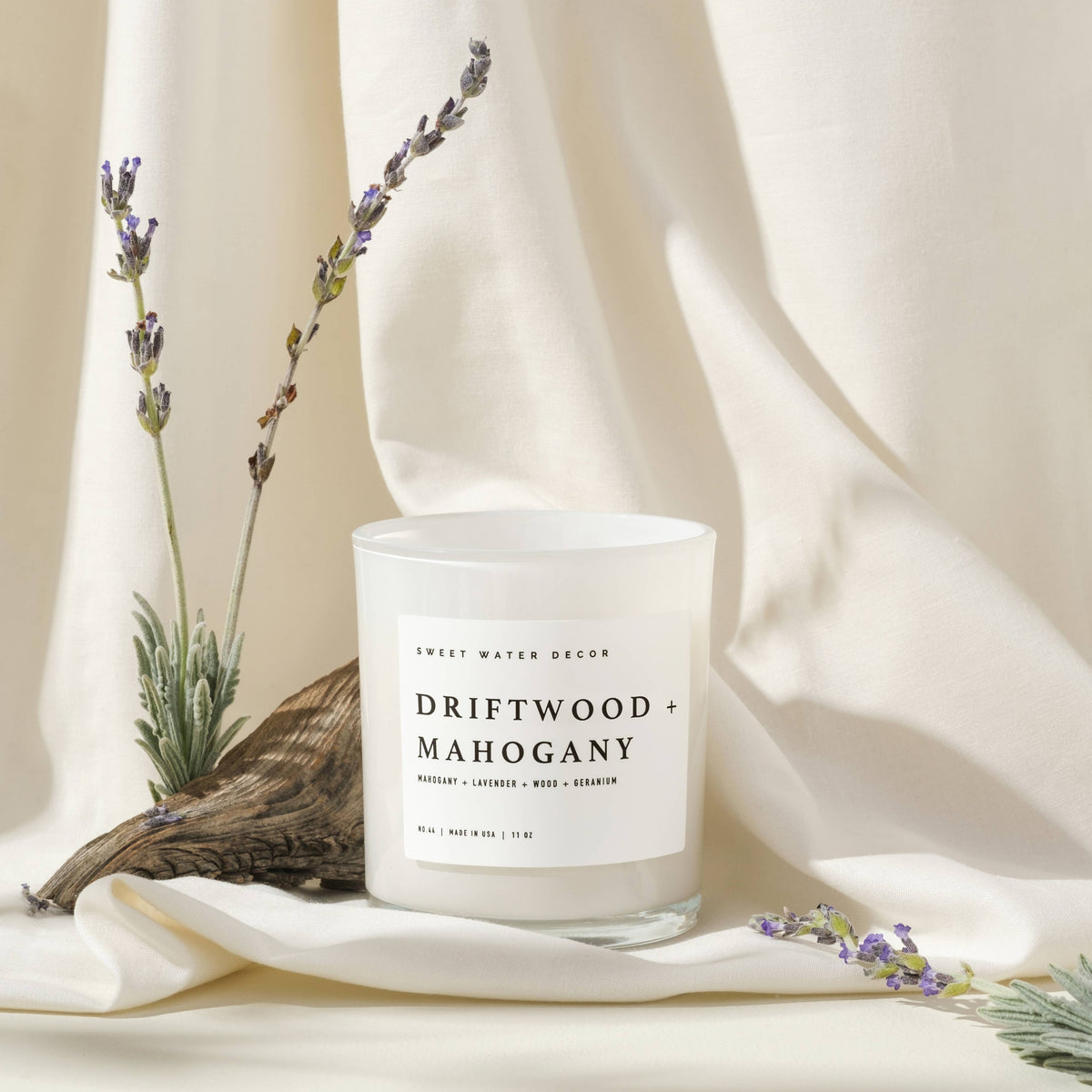 Driftwood and Mahogany 11 oz Soy Candle - Home Decor &amp; Gifts