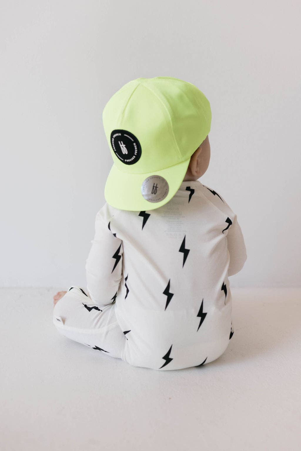 Bamboo Zip Pajamas | White &amp; Black Lightning Bolt