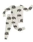 Cream Monster Truck | Bamboo Two - Piece: 4T