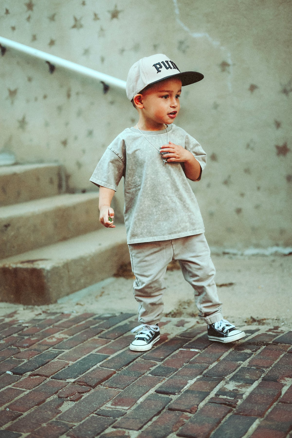 Tan Classic Stone-Wash Tee