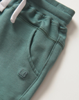 Raw Edge Harem Shorts - Teal