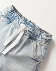 Cargo Denim Jogger - Light Wash