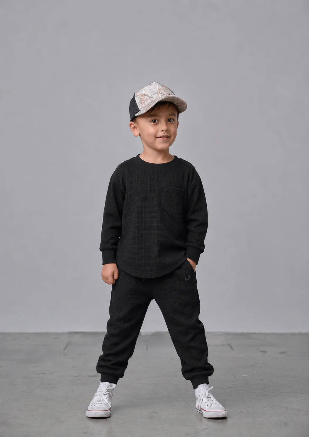 Waffle Top - Black