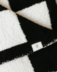 Plush Blanket  | Black & White Checkerboard