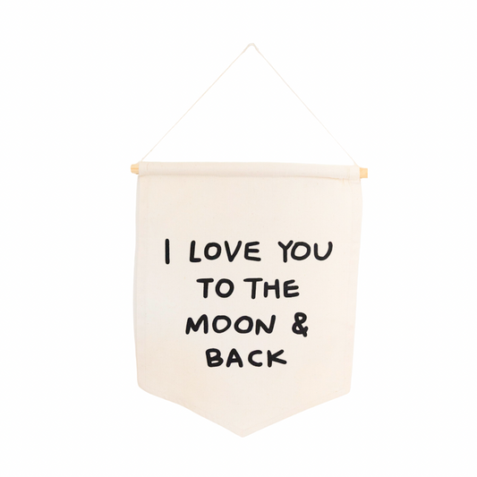 I Love You to the Moon and Back - Hang Sign