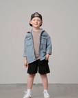 Lightweight Hooded Denim Jacket