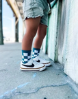 Socks - Teal Check