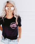 F-Bomb Kinda Mom Tee - Black w/ Pink Print