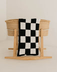 Plush Blanket  | Black & White Checkerboard