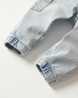 Cargo Denim Jogger - Light Wash