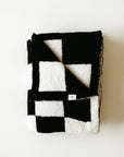 Plush Blanket  | Black & White Checkerboard