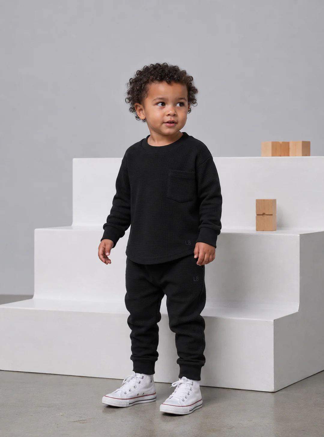 Waffle Top - Black