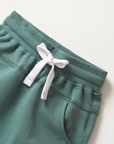 Raw Edge Harem Shorts - Teal