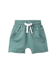 Raw Edge Harem Shorts - Teal