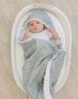 Desert Sage Muslin Hooded Towel