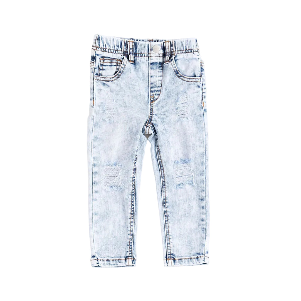 DISTRESSED JEANS - LIGHT WASH