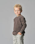Long Sleeve Mineral Wash - Brown