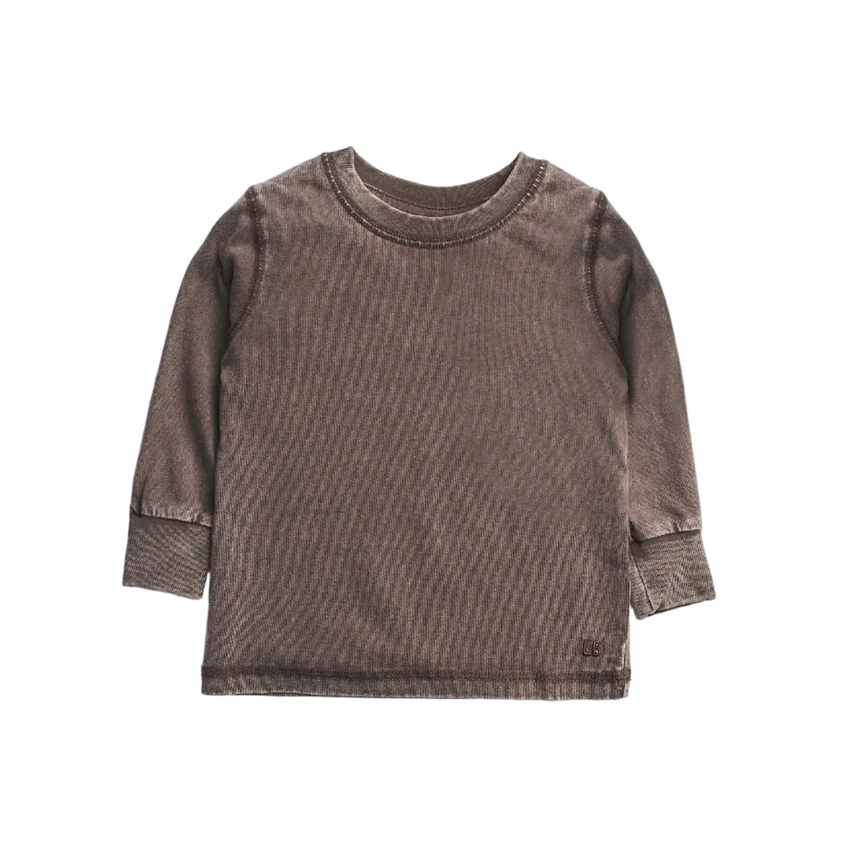Long Sleeve Mineral Wash - Brown