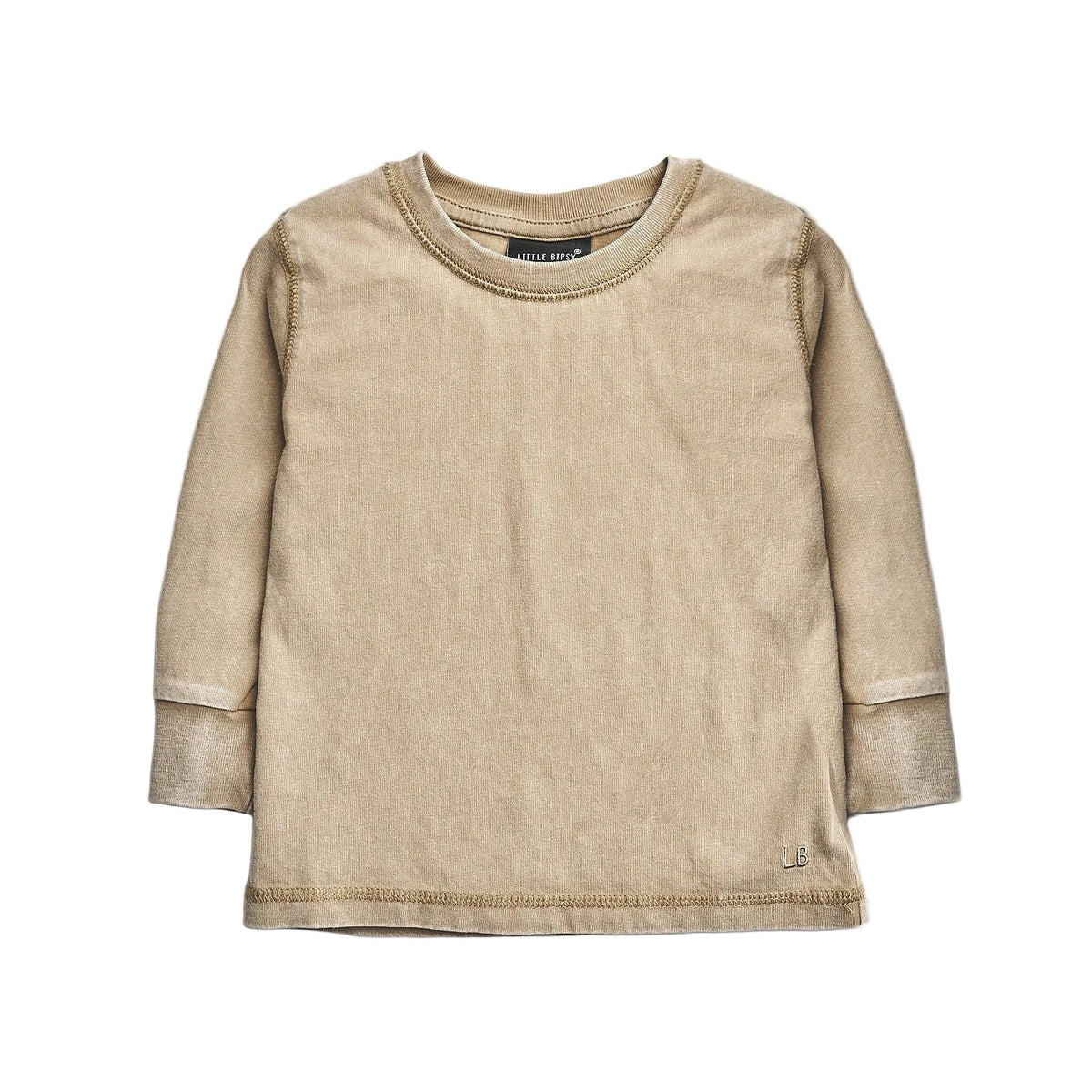 Long Sleeve Mineral Wash - Khaki