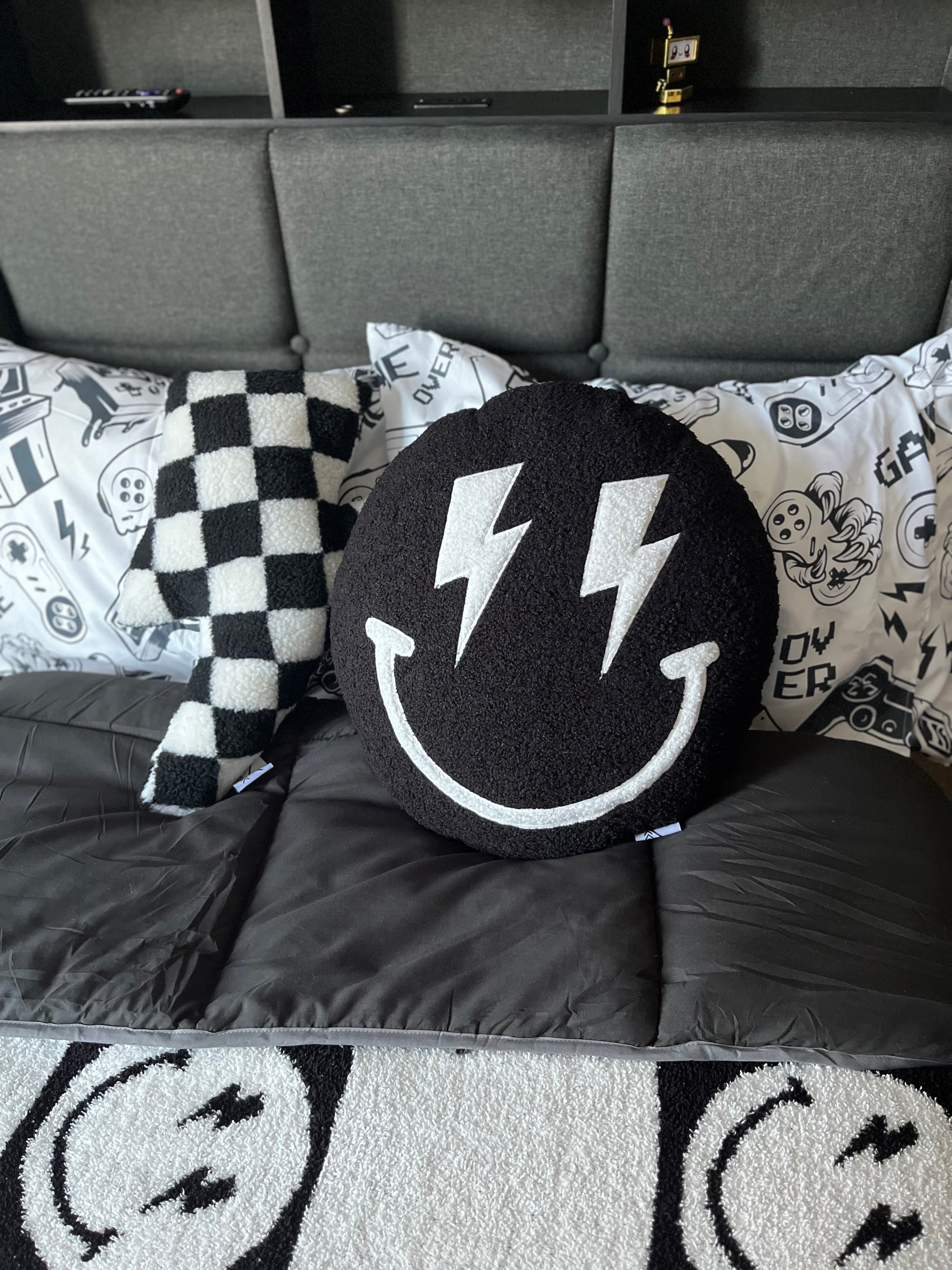 Black Smiley Plush – Worn Wild