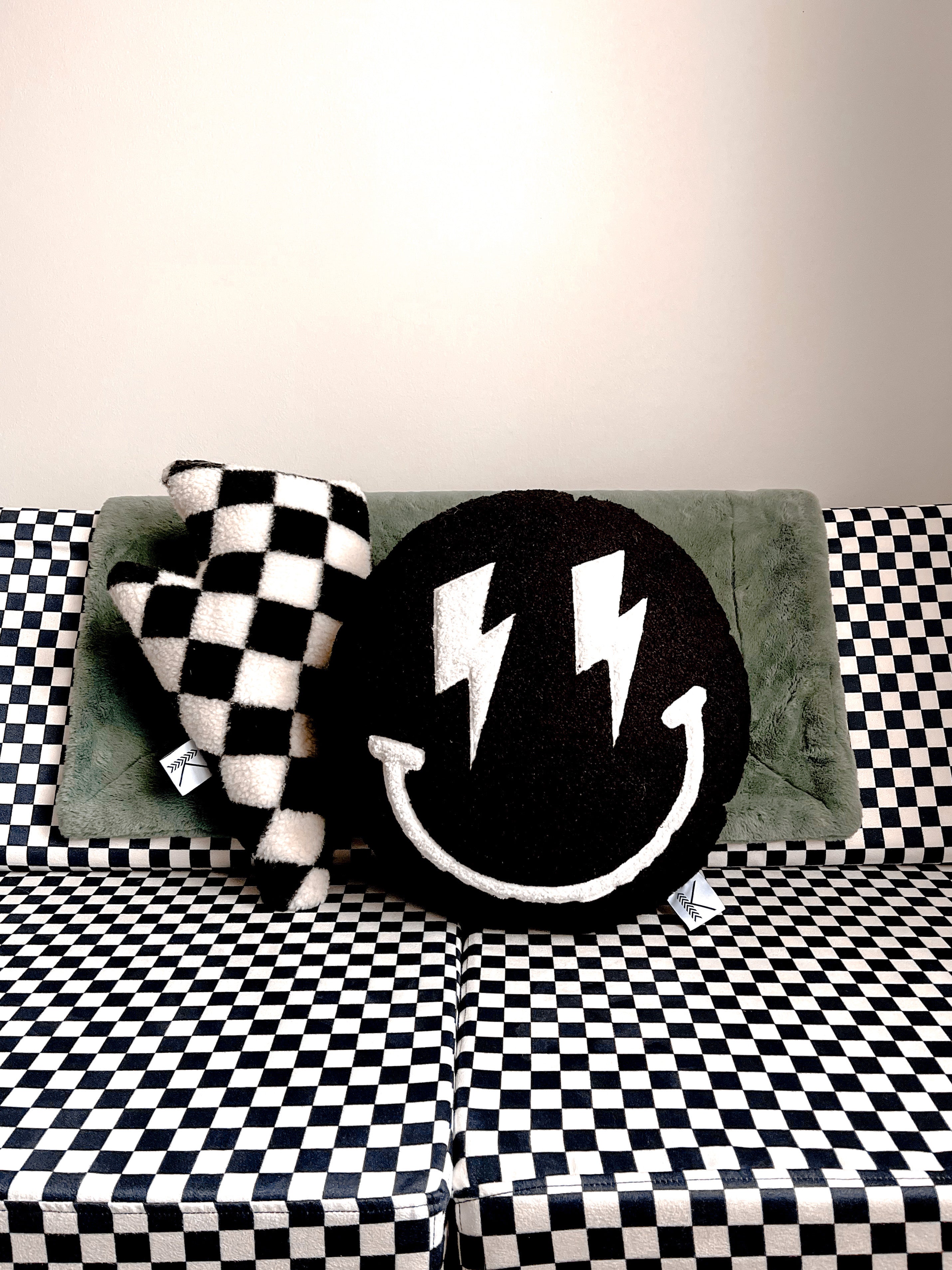 Black Smiley Plush – Worn Wild
