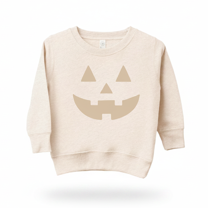 Neutral Jack-O-Lantern Baby/Kids Pullover