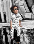 Pit Crew Romper in Bowie
