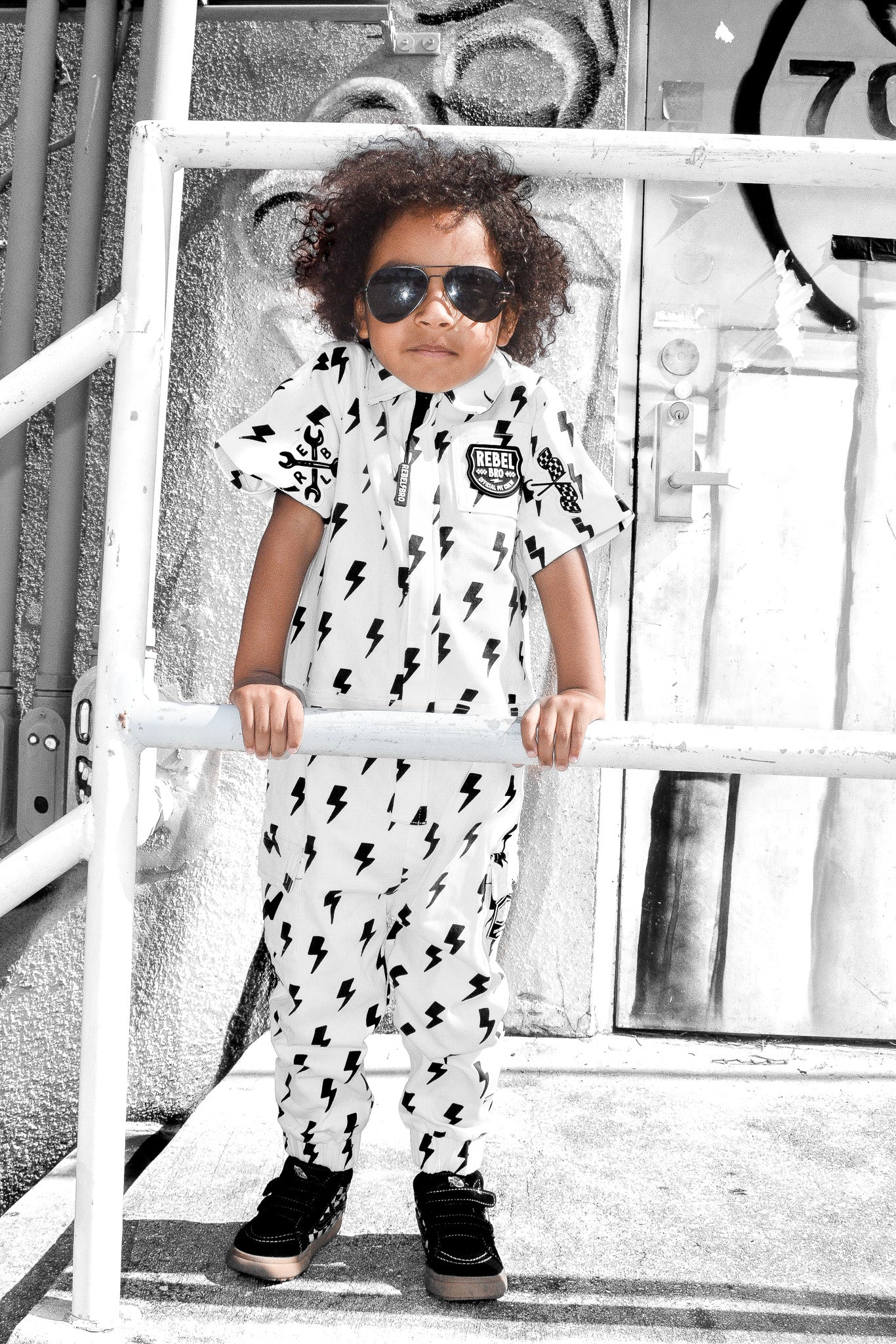 Pit Crew Romper in Bowie