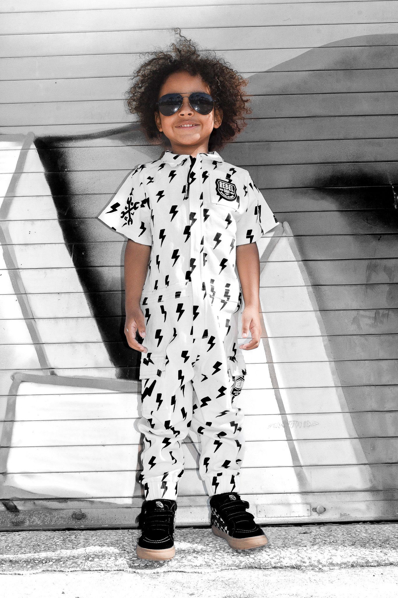Pit Crew Romper in Bowie