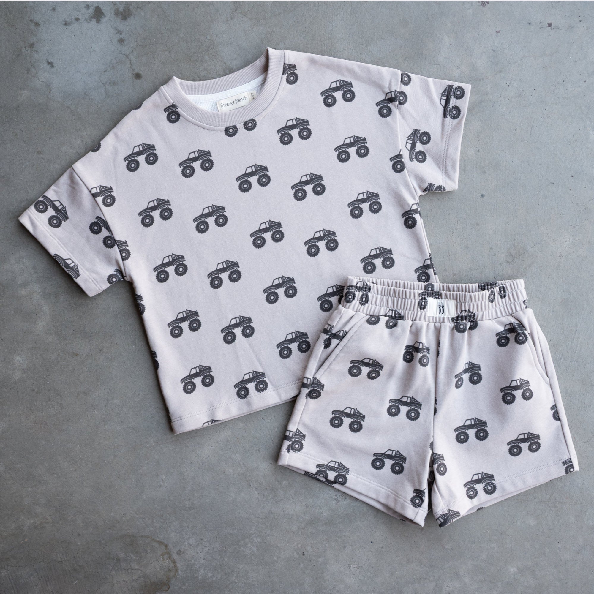 French Terry Short Set | Monster Truck