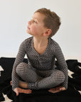 Bamboo Two Piece Pajamas | Street Micro Check
