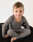 Bamboo Two Piece Pajamas | Street Micro Check