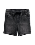 Straight Denim Short - Black