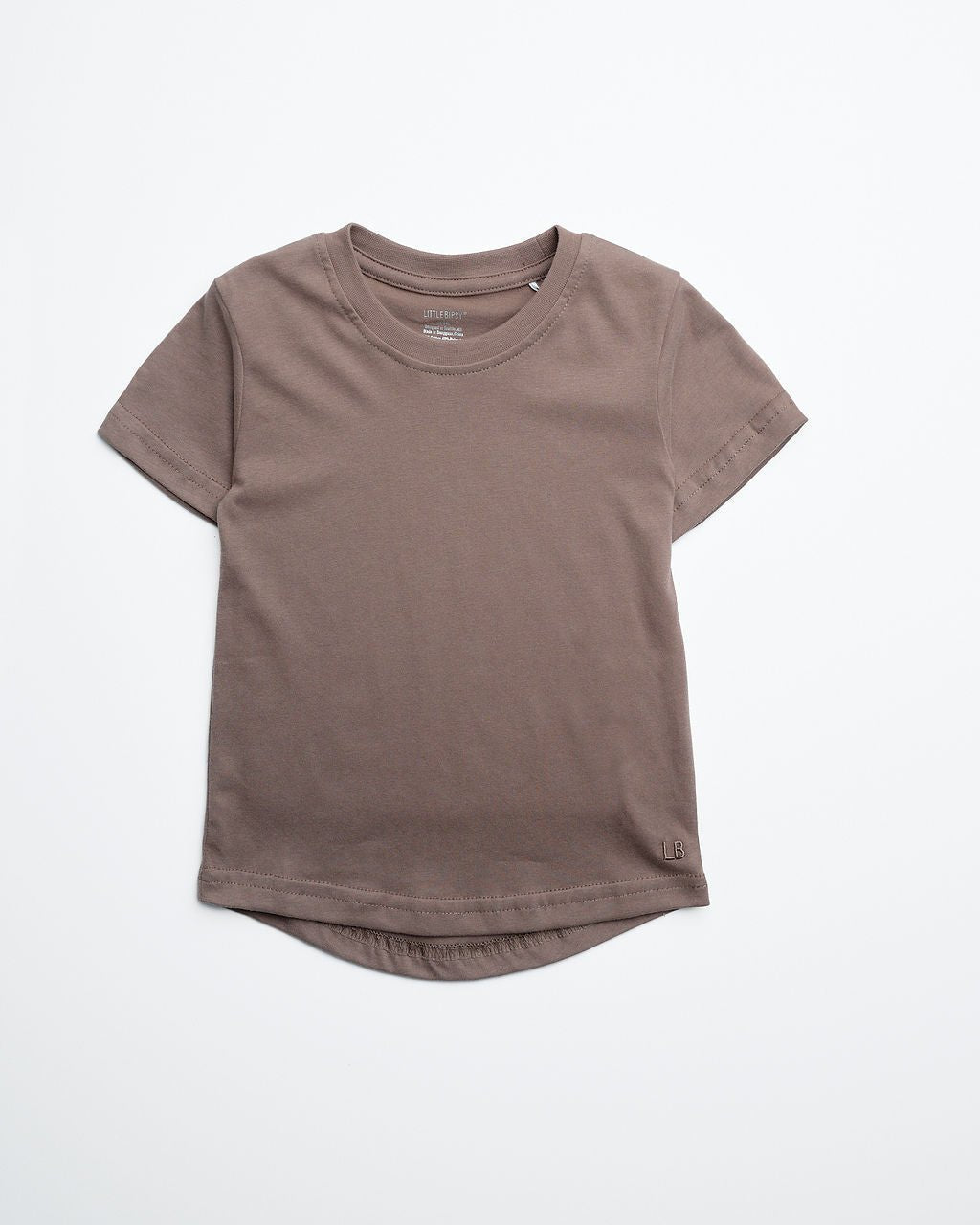 Swoop Elevated Tee - Light Brown