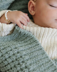 WAFFLE KNIT RECEIVING BLANKETS