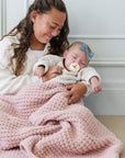 WAFFLE KNIT RECEIVING BLANKETS