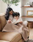 WAFFLE KNIT RECEIVING BLANKETS