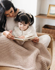 WAFFLE KNIT RECEIVING BLANKETS