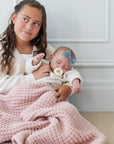 WAFFLE KNIT RECEIVING BLANKETS