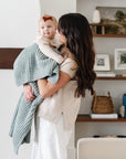WAFFLE KNIT RECEIVING BLANKETS