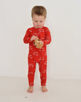 Bamboo Zip Pajamas | Fire Truck