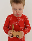 Bamboo Zip Pajamas | Fire Truck
