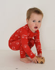 Bamboo Zip Pajamas | Fire Truck