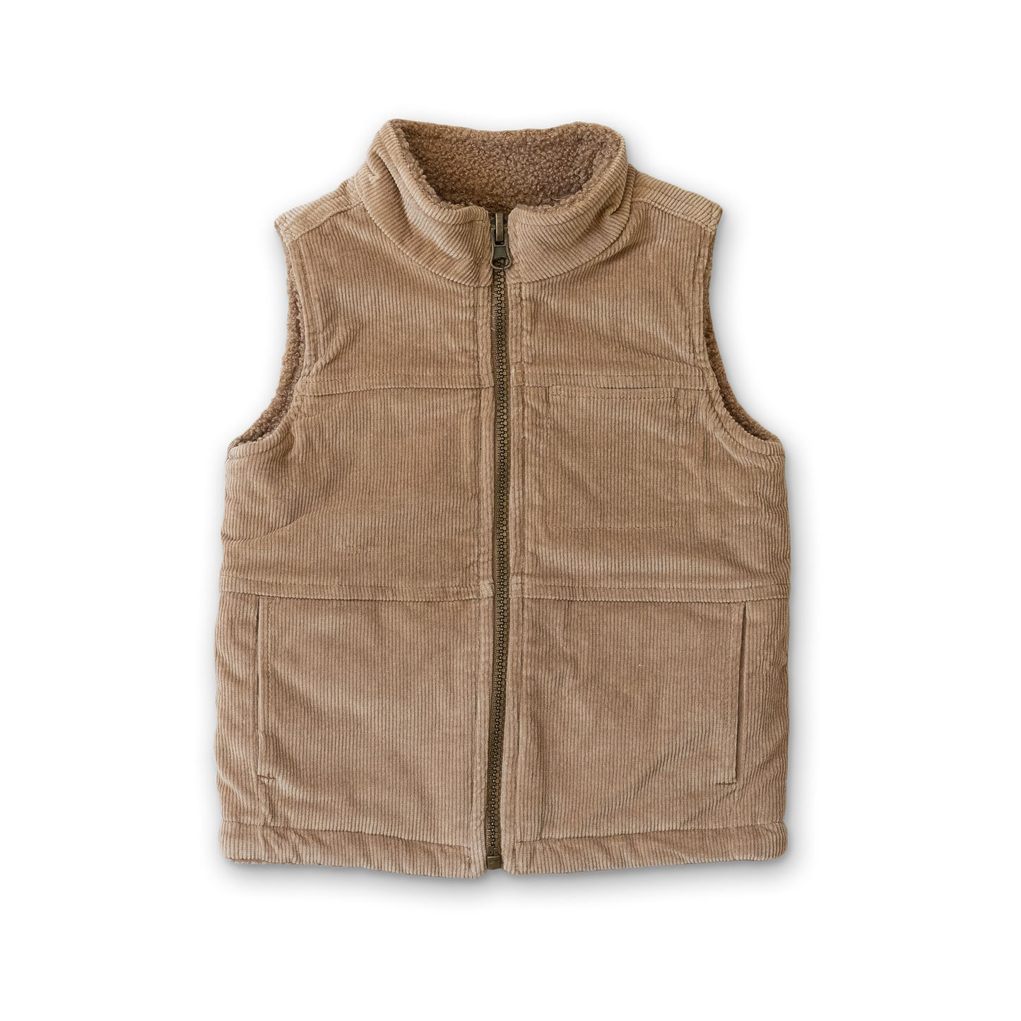 Kids Sherpa/Corduroy Reversible Vest